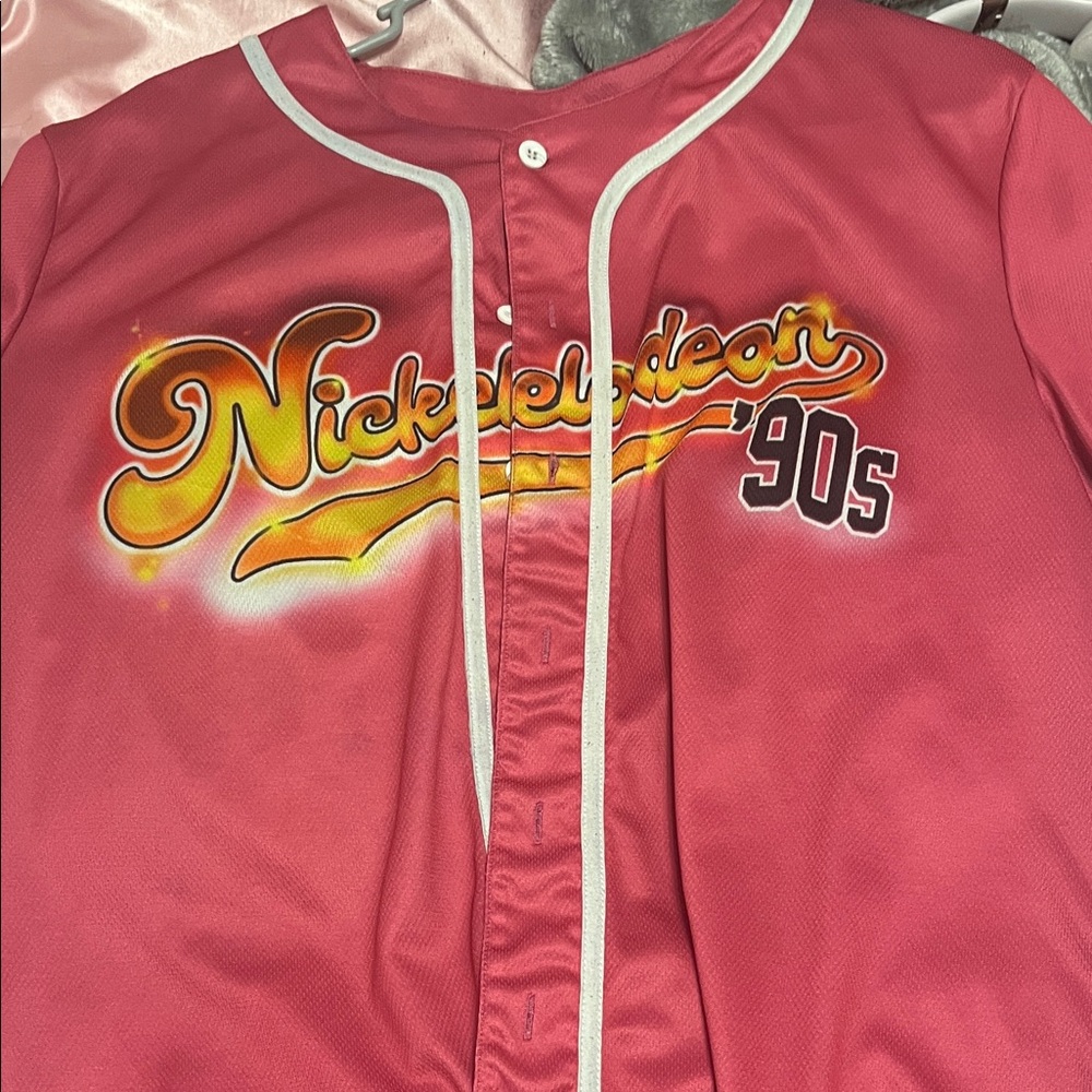 Nickelodeon Jersey in Pink and Yellow
